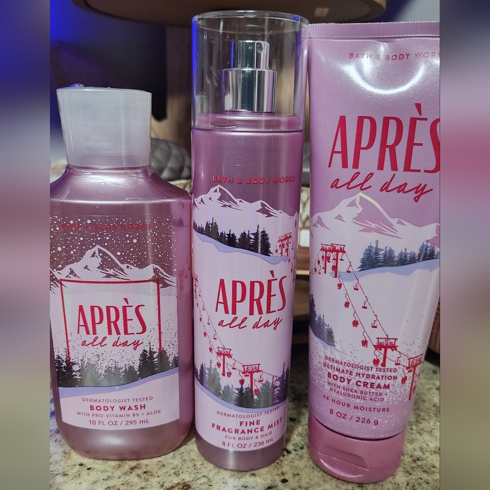 NWT Bath and Body Works Limited Edition "APRÈS ALL DAY" Body Bundle